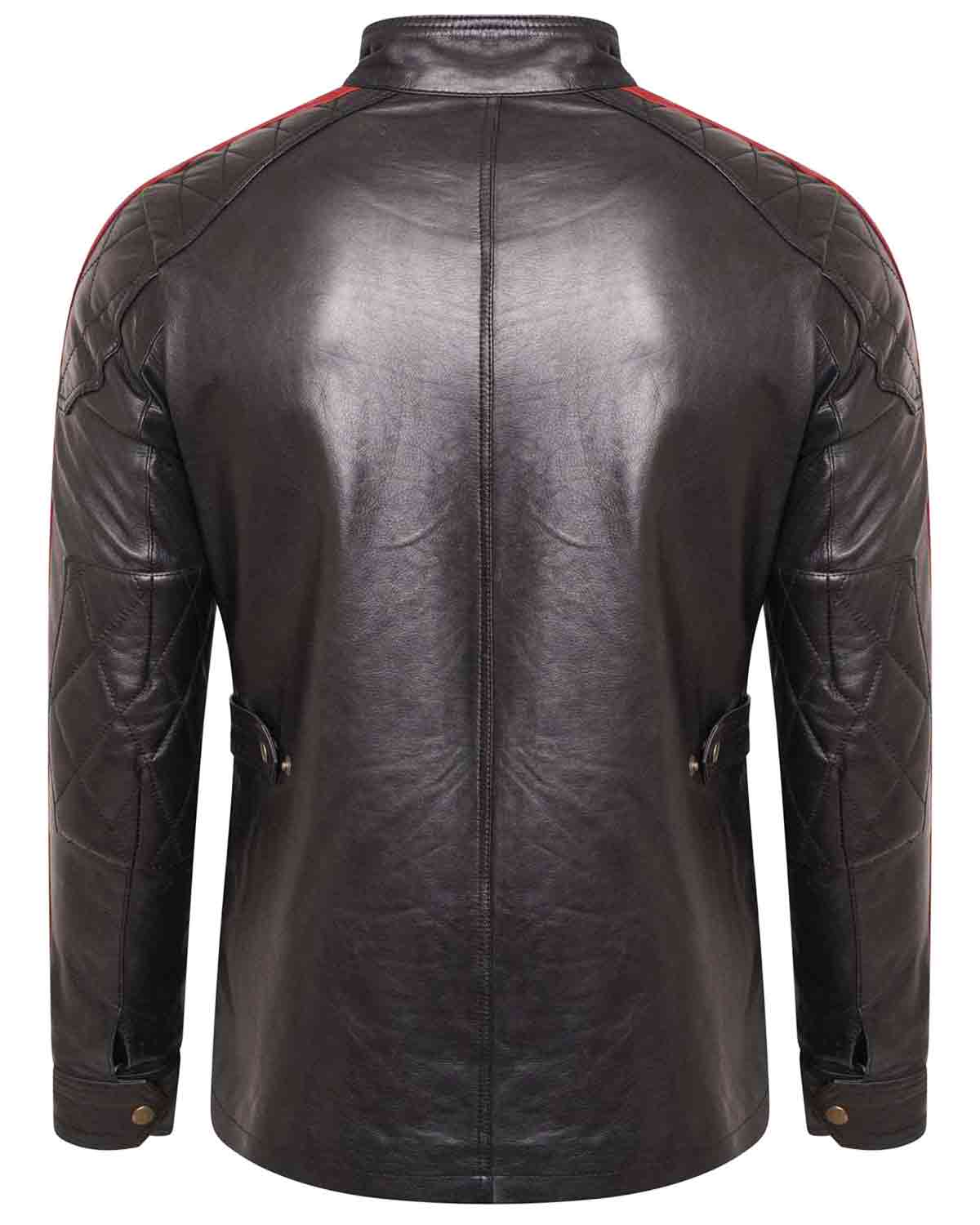 Daytona Leather Jacket Red Stripe