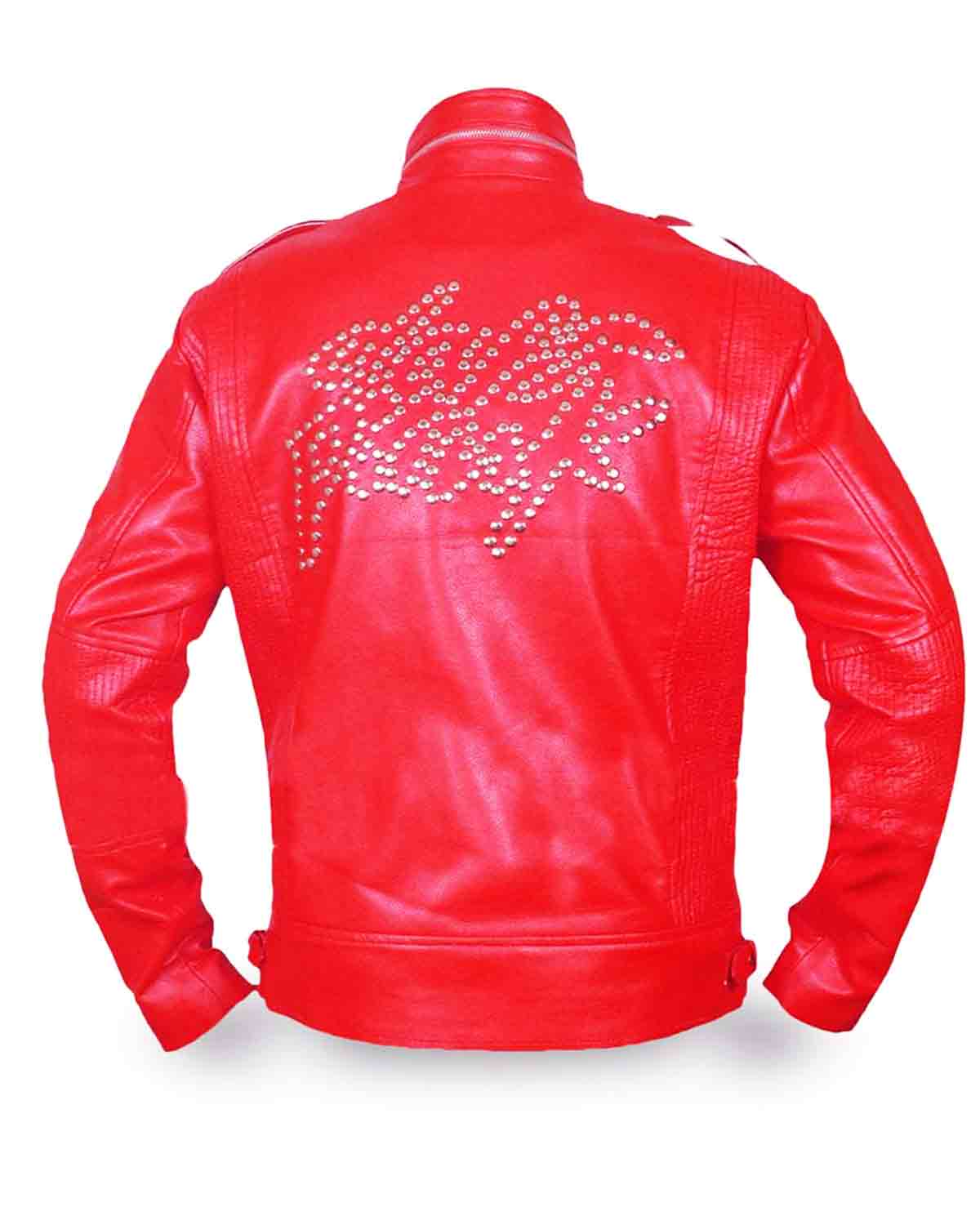 Daft Punk Red Leather Jacket