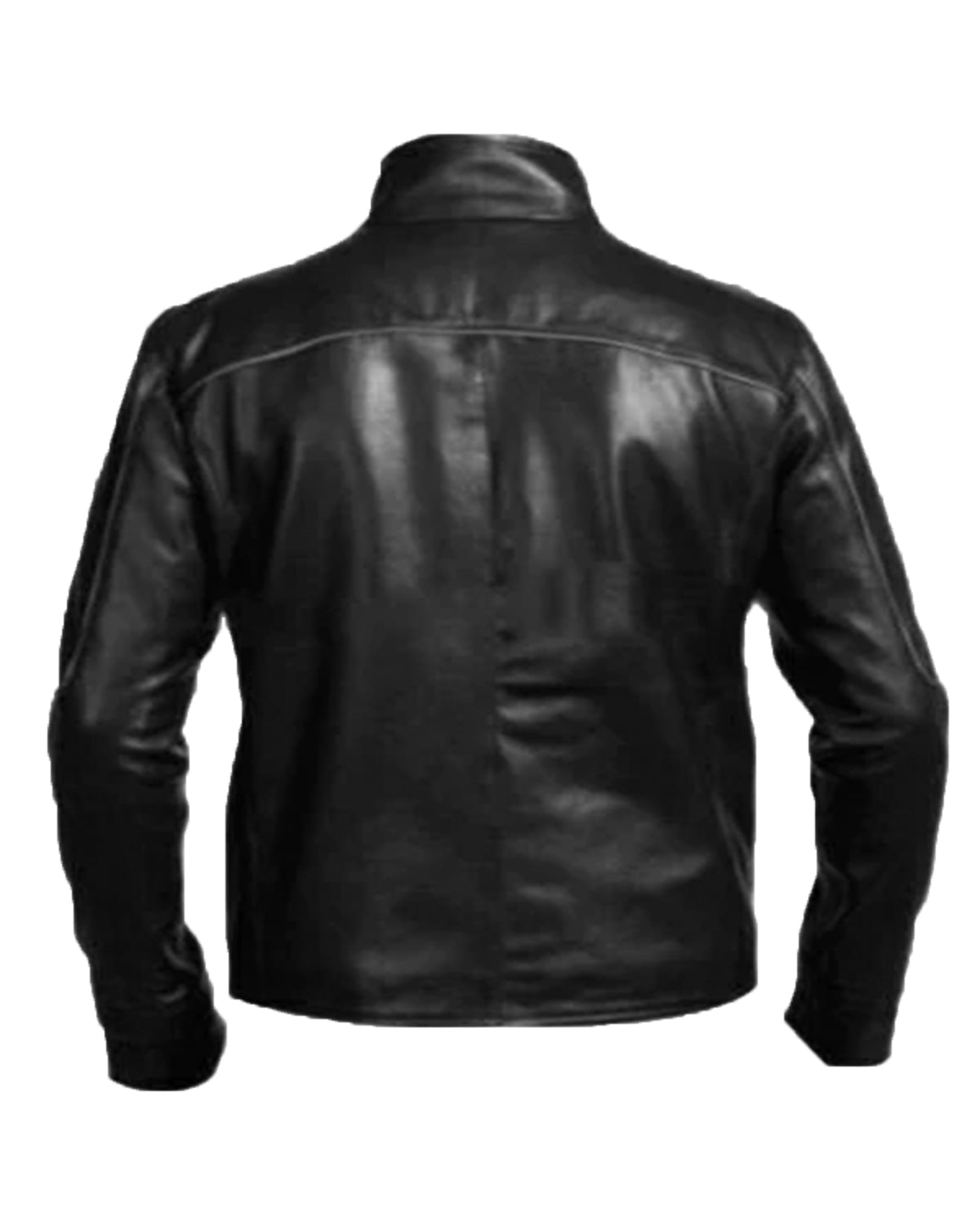 Punisher Skull Head Black Leather Jacket