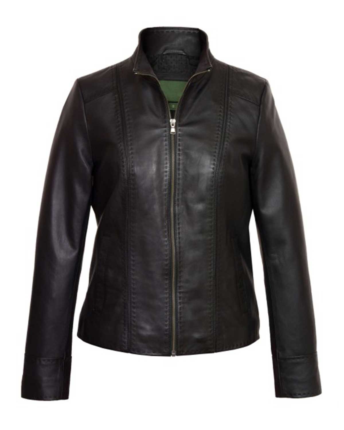Women's Black Leather Jacket