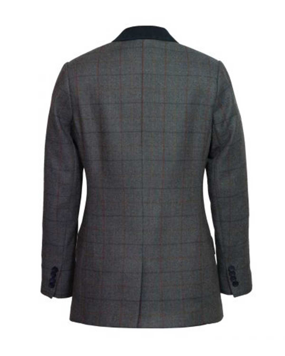 Women’s Blue Tweed Jacket Lomond Leather Jacket