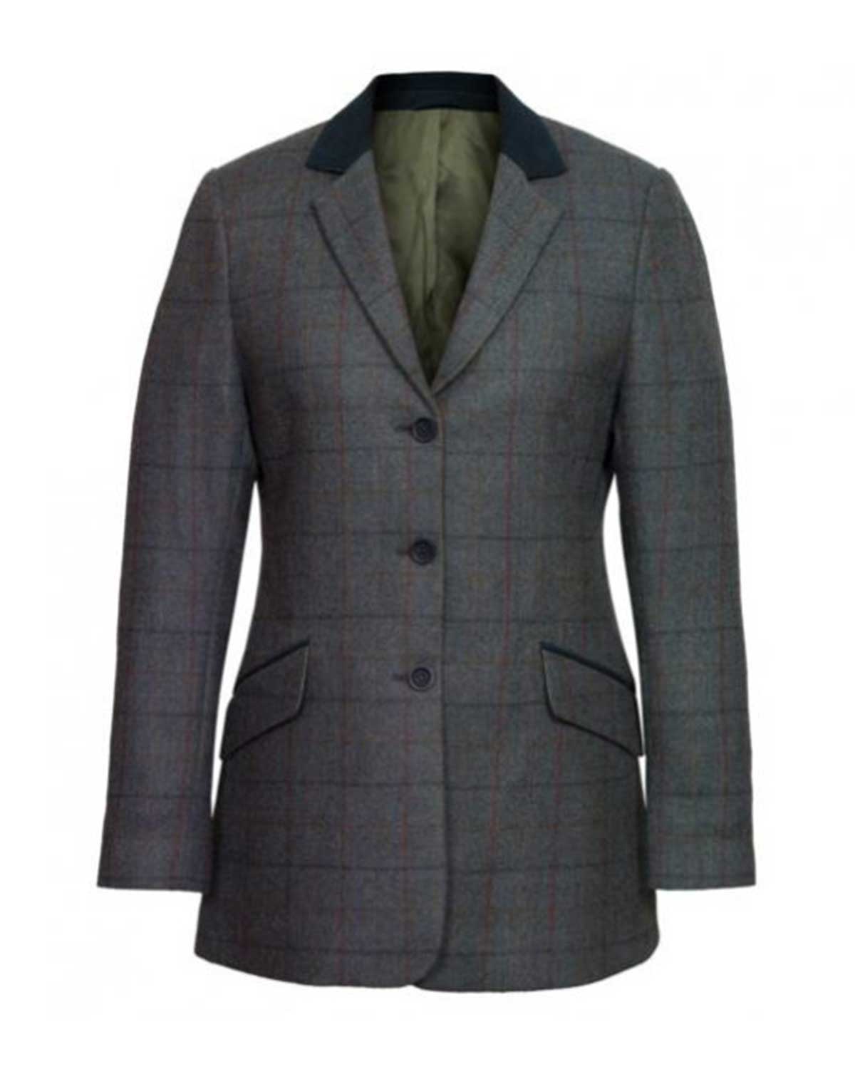 Women’s Blue Tweed Jacket Lomond Leather Jacket