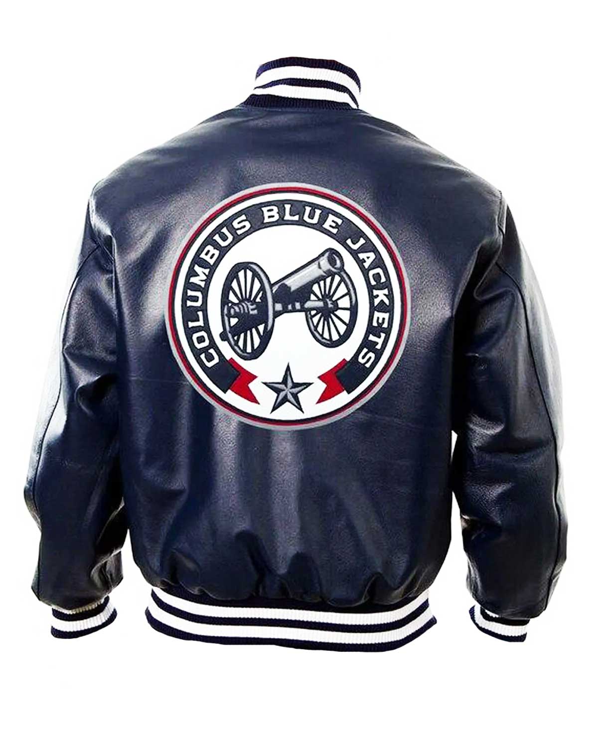 Columbus Blue Jackets Bomber Navy Blue Jacket