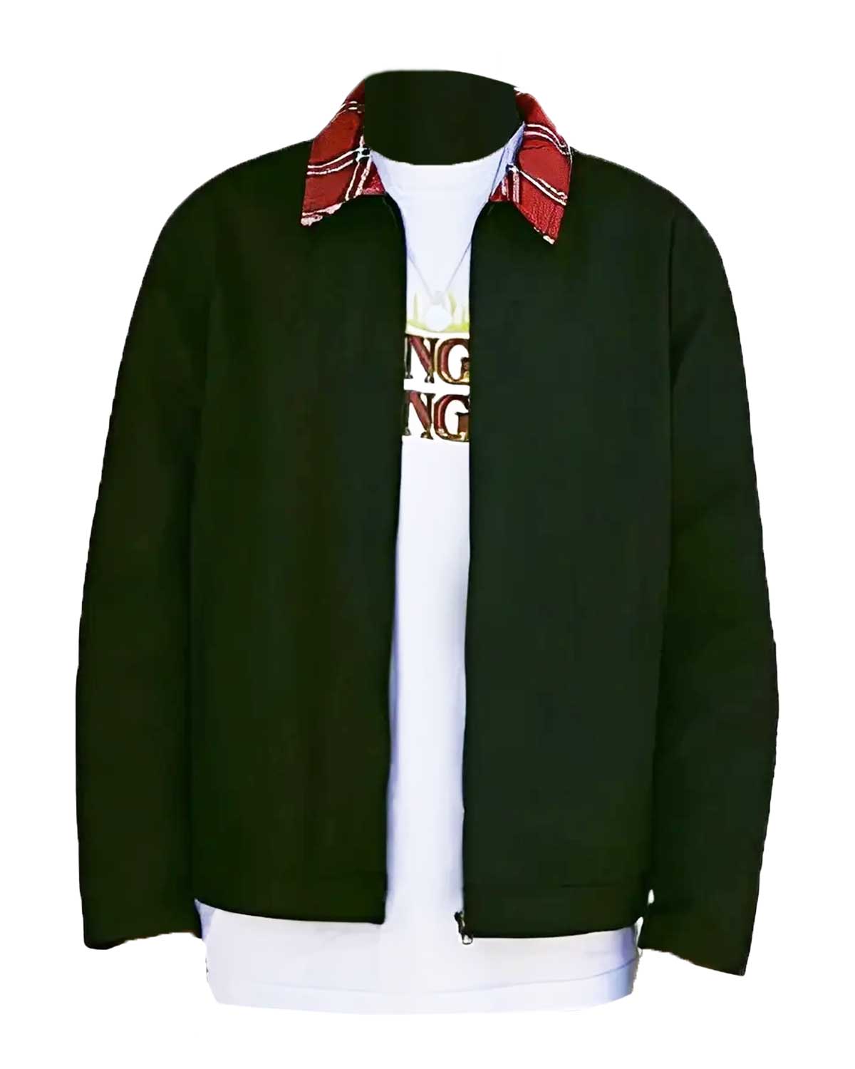 Stranger Things Plaid Collar Hellfire Club Jacket