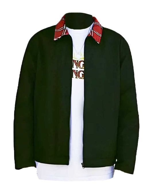Stranger Things Plaid Collar Hellfire Club Jacket