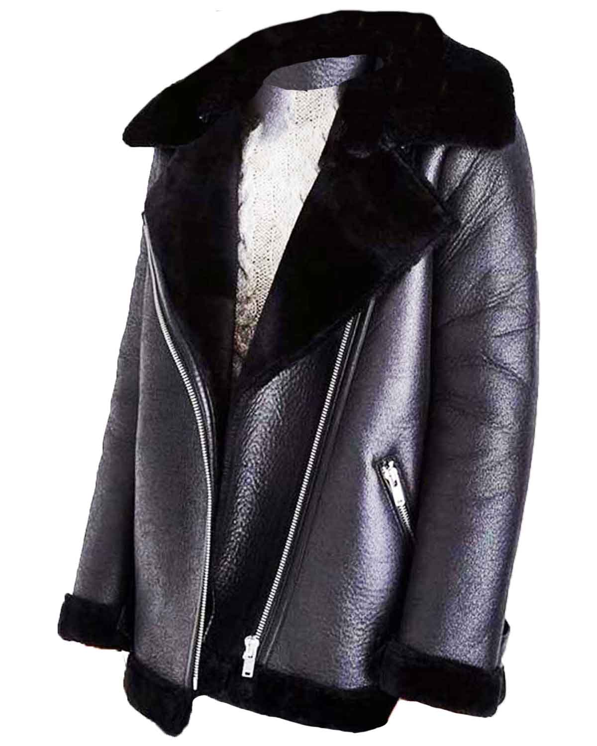 Locke and Key Dodge Shearling Leather Jacket