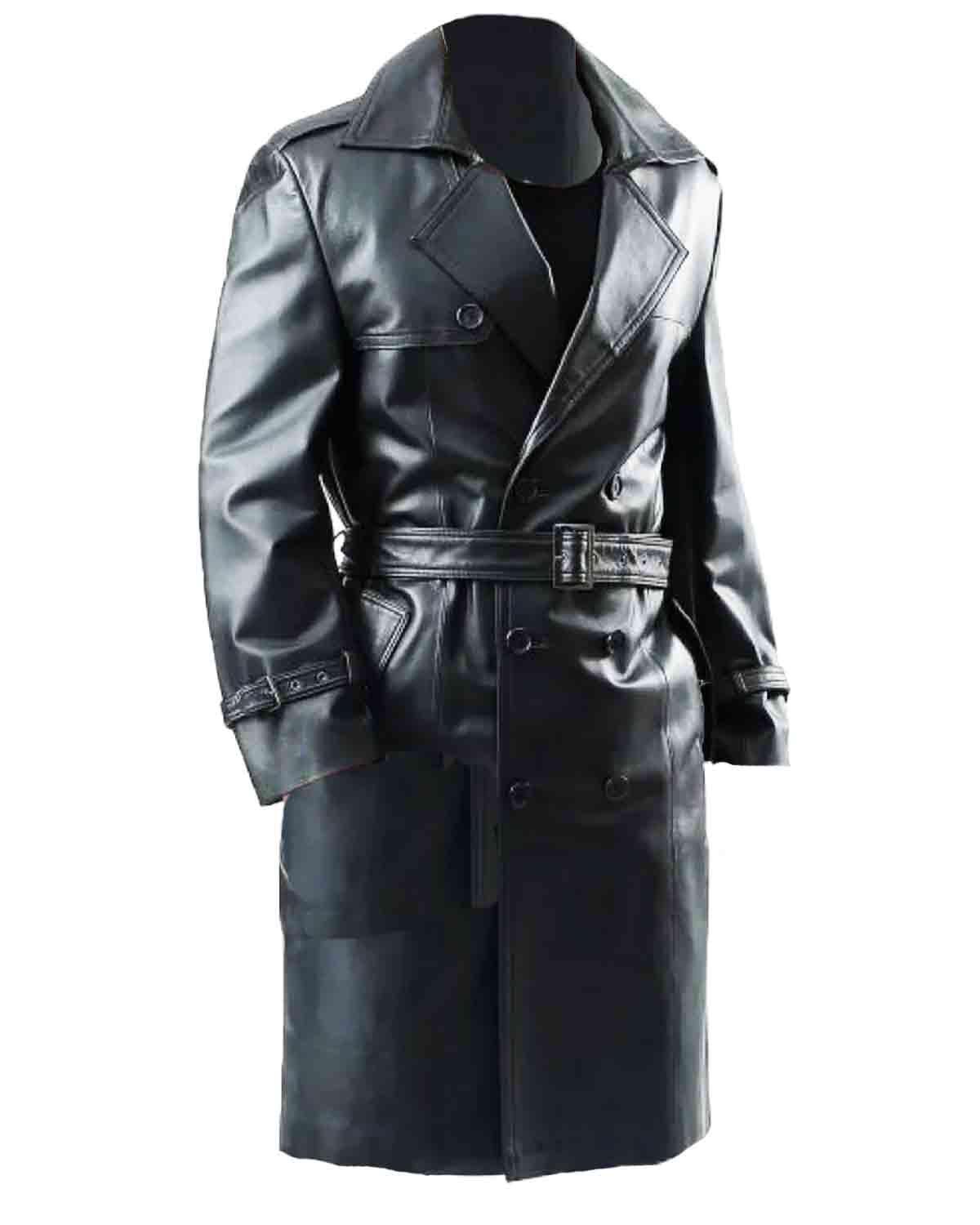 Adam Lambert Double Breasted Black Trench Coat