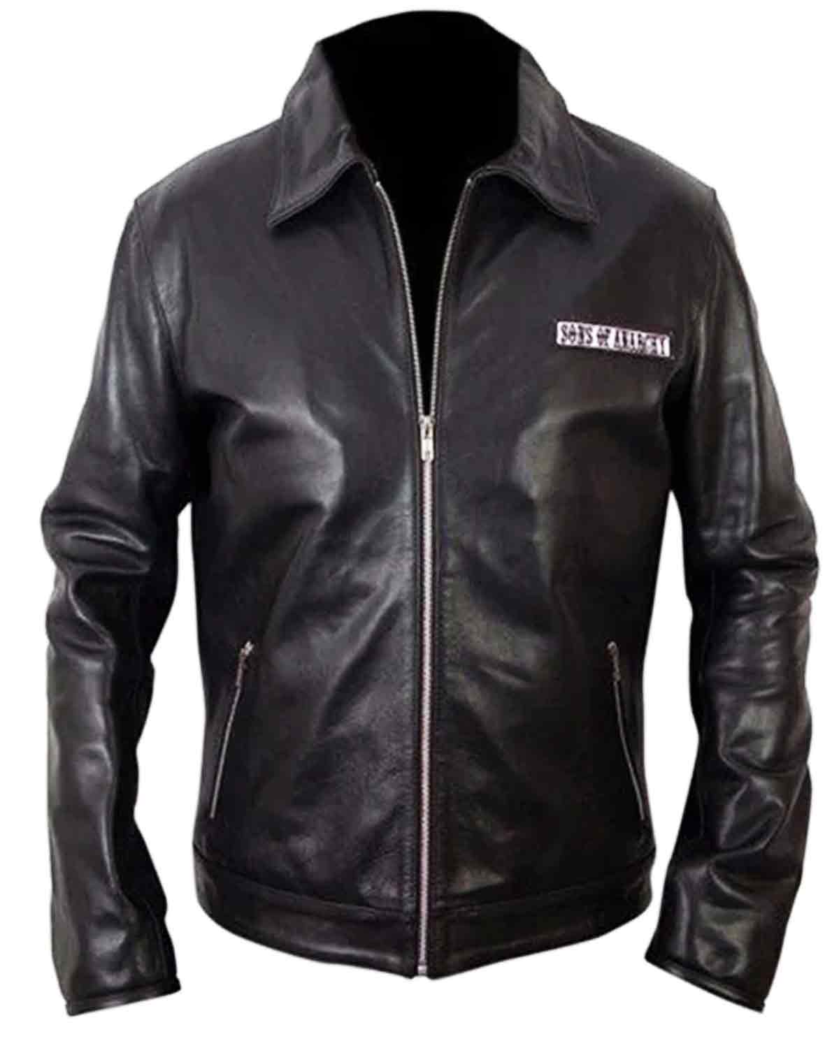 SOA Sons Of Anarchy Black Leather Jacket