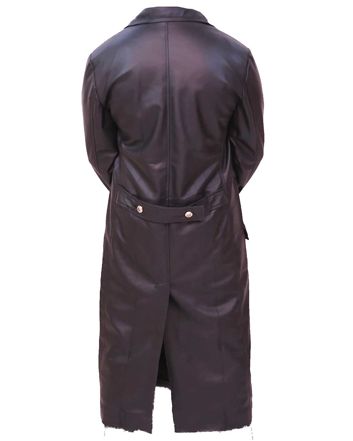German Military Coat Men's Army Real Leather Trench Coat