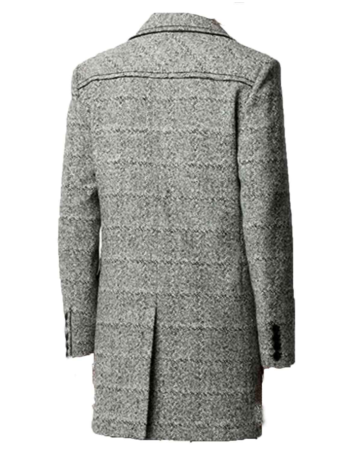 Dynasty Sam Adegoke Mid Length Grey Coat