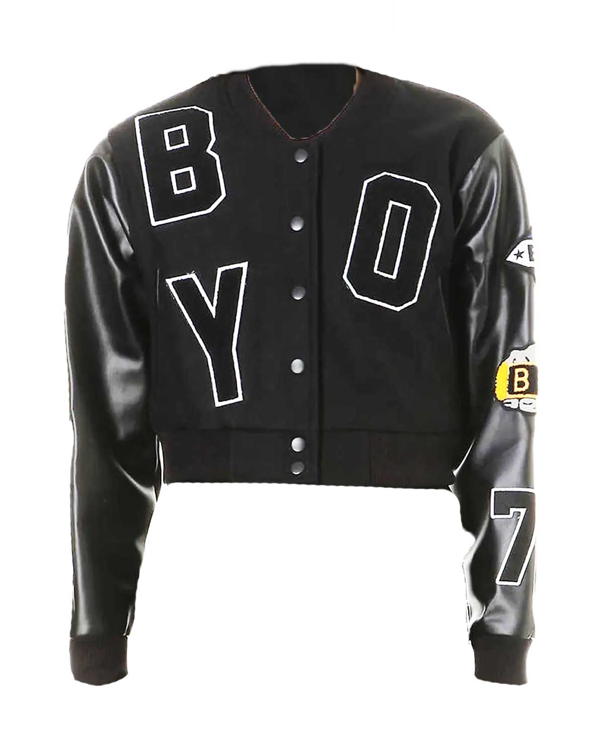 Boy London Crop Letterman Jacket