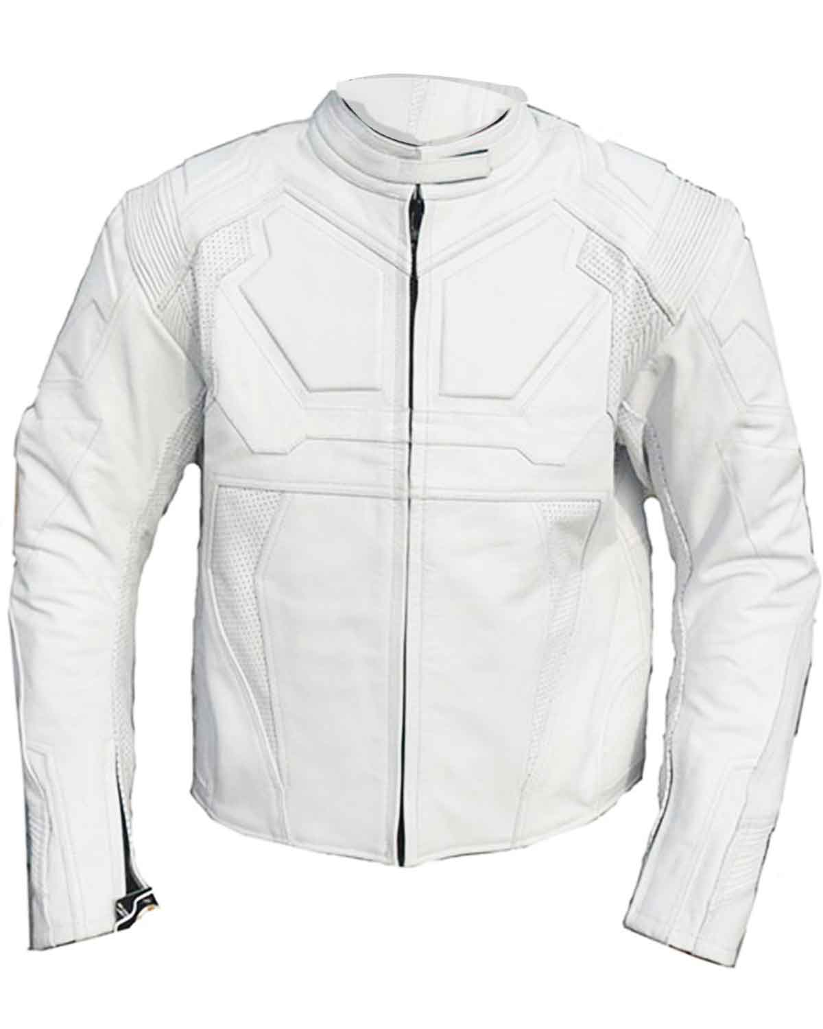 Tom Cruise Oblivion White Motorcycle Jacket