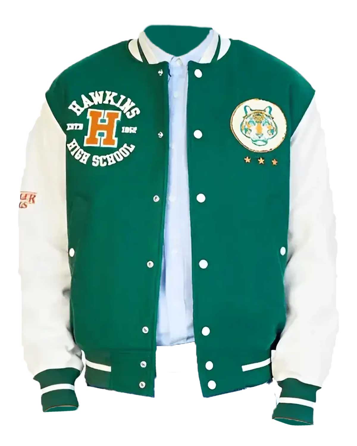 Stranger Things Wool Blend Baseball Jacket