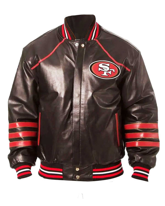 49ers SF Varsity Leather Jacket