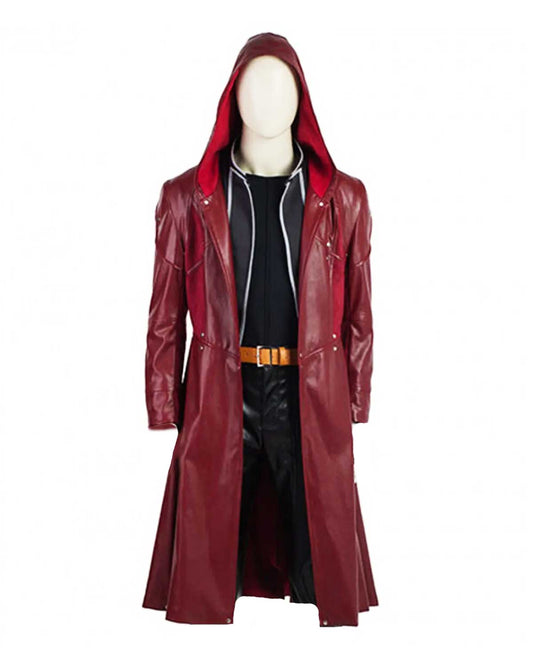 Fullmetal Alchemist Edward Elric Maroon Leather Coat