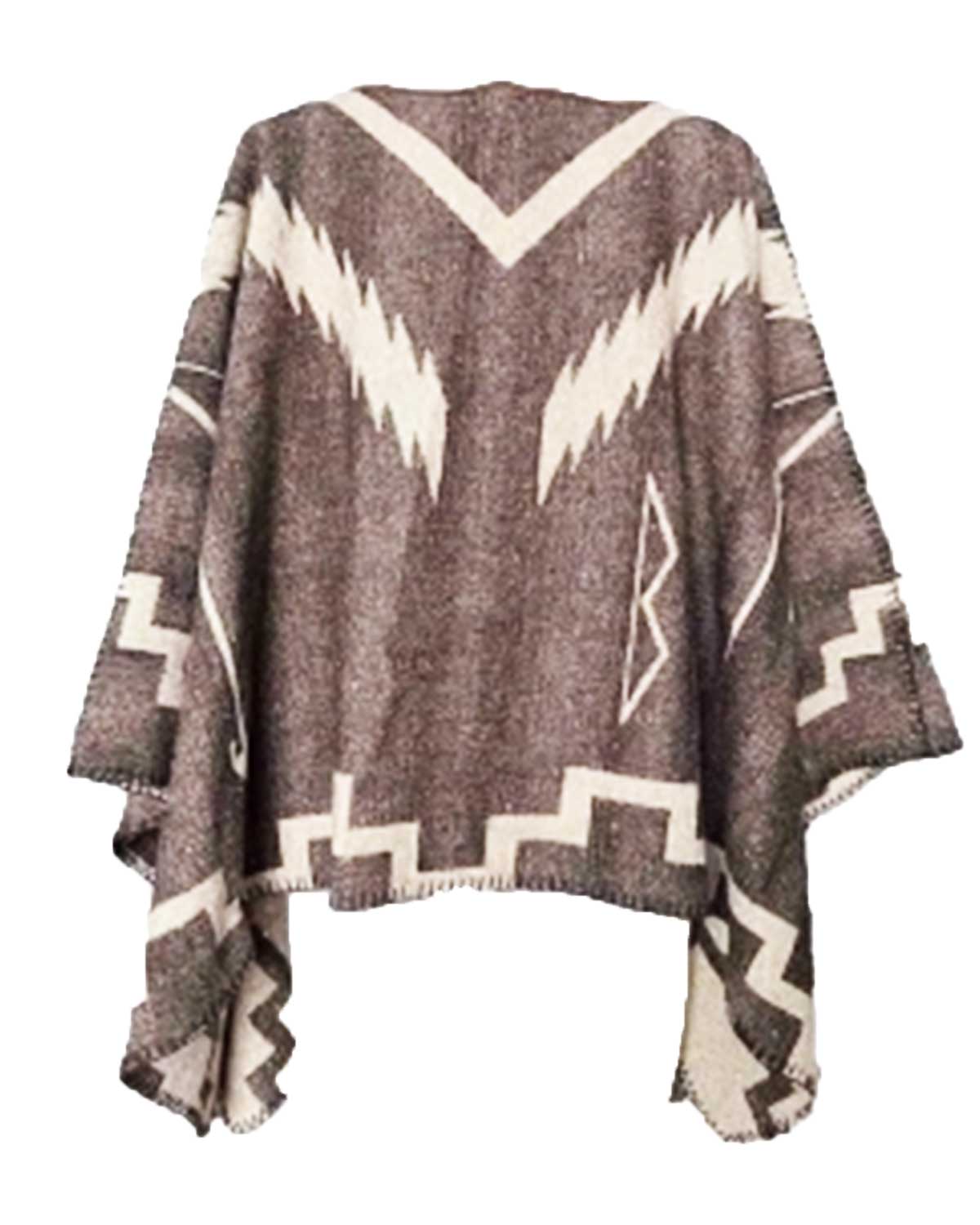 A Rainy Day in New York Elle Fanning Wool Poncho