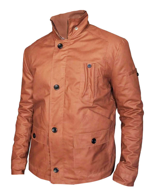 Arrow Season 2 Stephen Amell Brown Cotton Jacket
