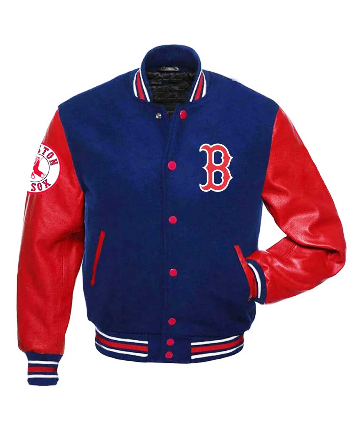 Boston Red Sox Letterman Red and Blue Jacket