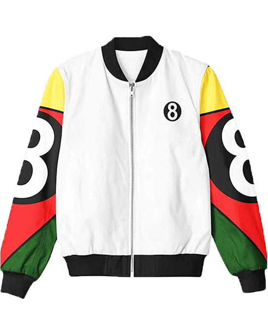 8 Ball 90s Vintage Black/White Bomber Jacket