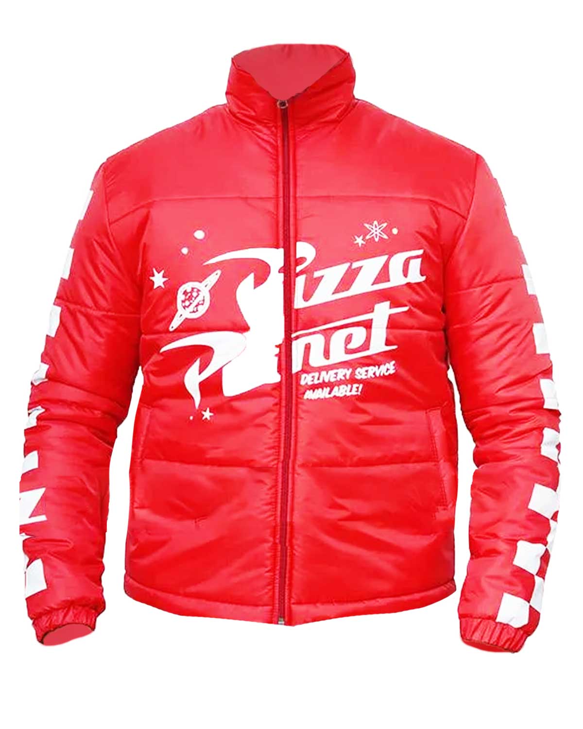 Pizza Planet Red Puffer Jacket