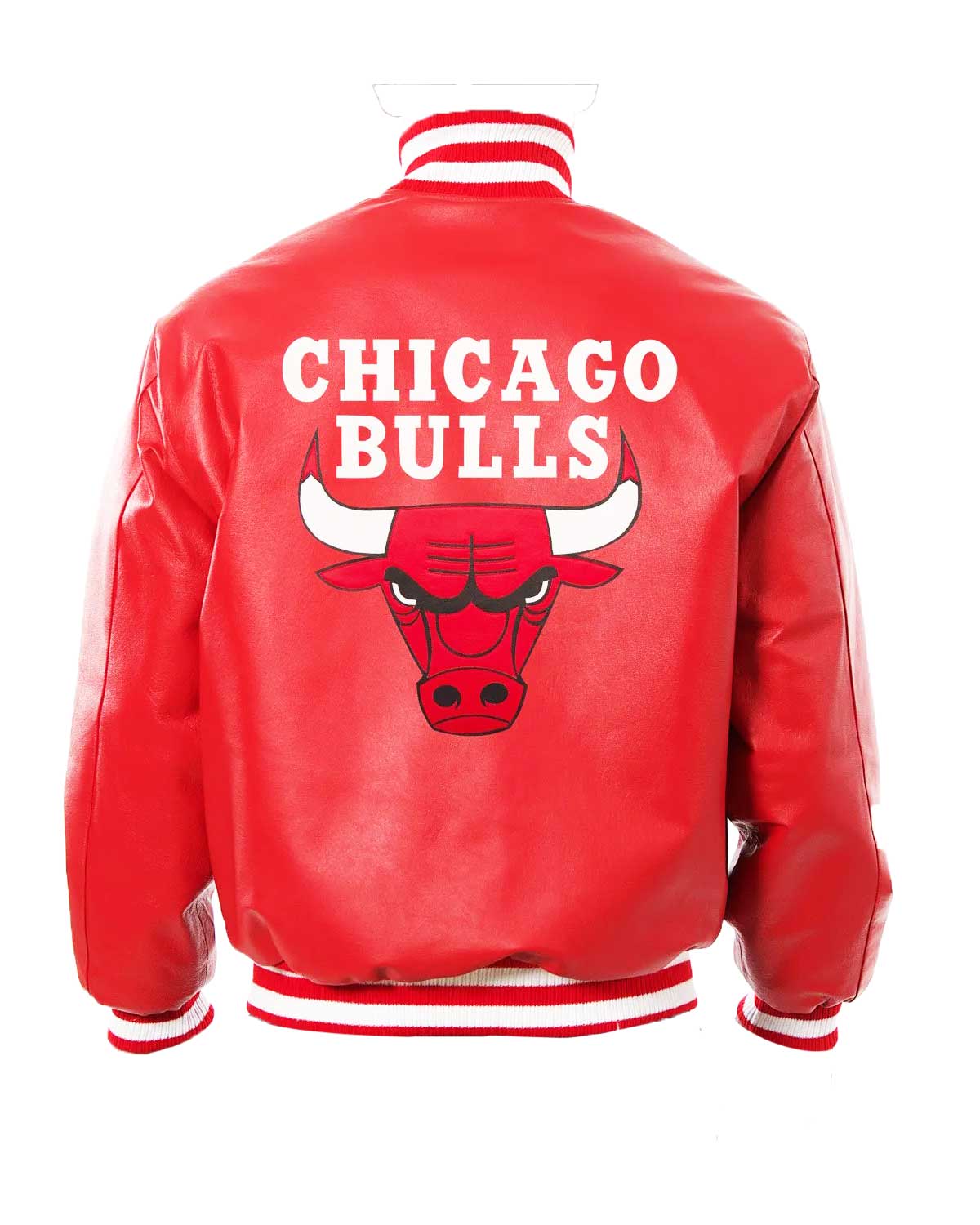Chicago Bulls Letterman Red Leather Jacket