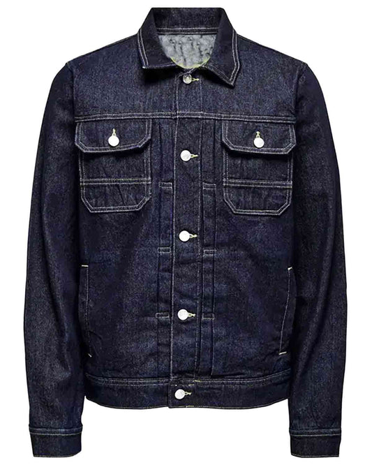 Men's Blue Jeans Denim Jacket
