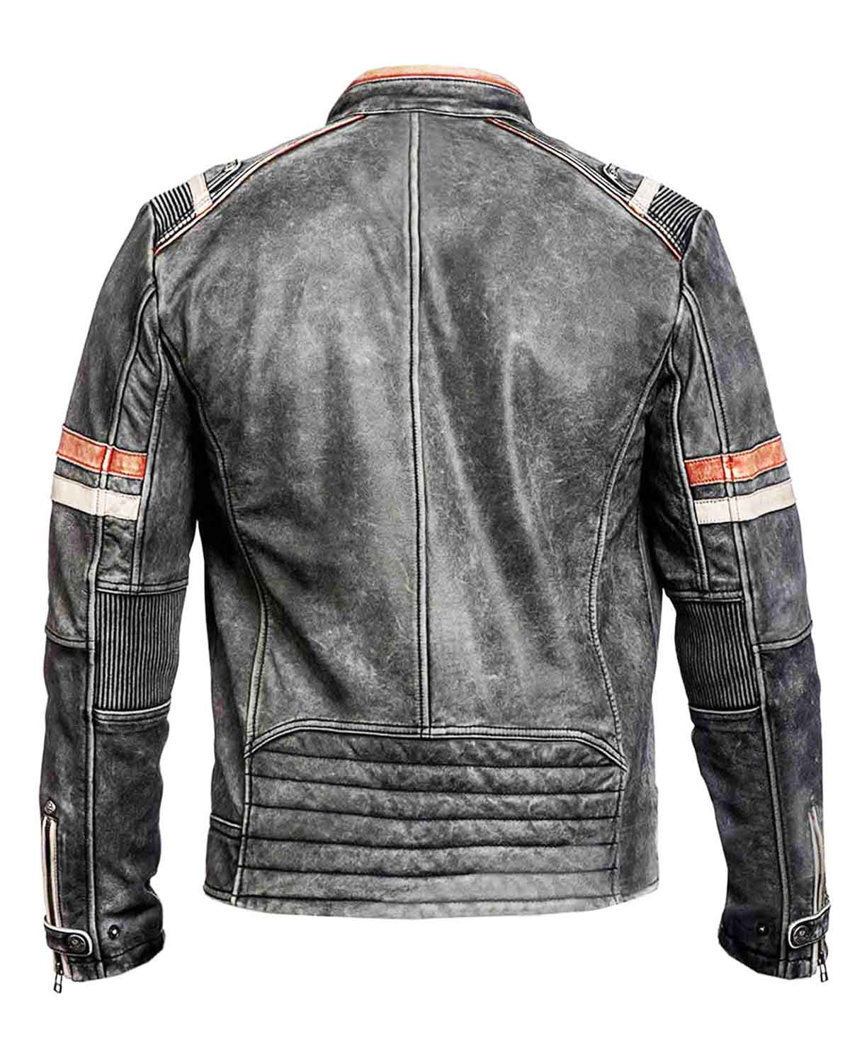 Eurovision Will Ferrell Cafe Racer Leather Jacket