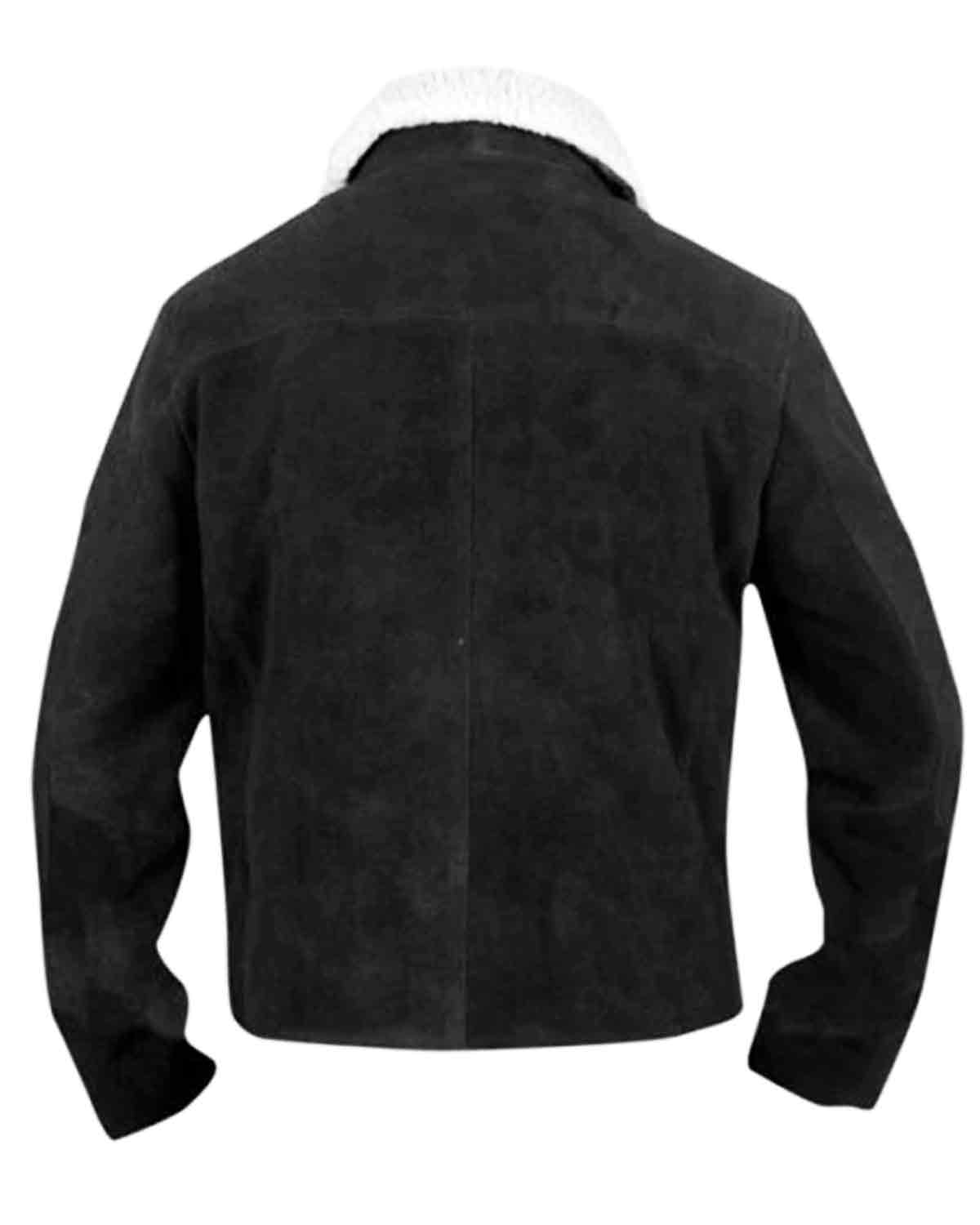 The Walking Dead Rick Grimes Black Suede Jacket
