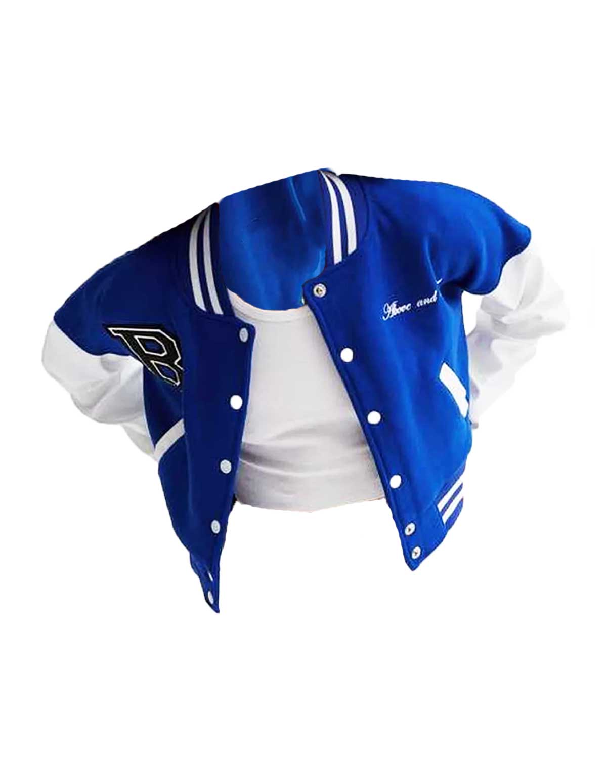 Beyond The Range Cropped Letterman Jacket