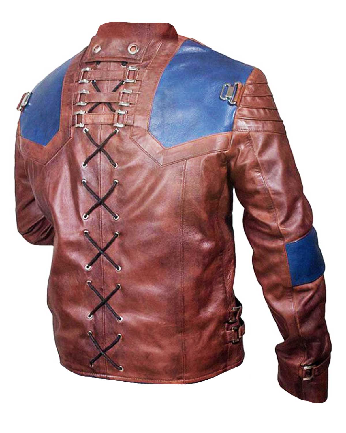 Krypton Seg Brown Distressed Jacket