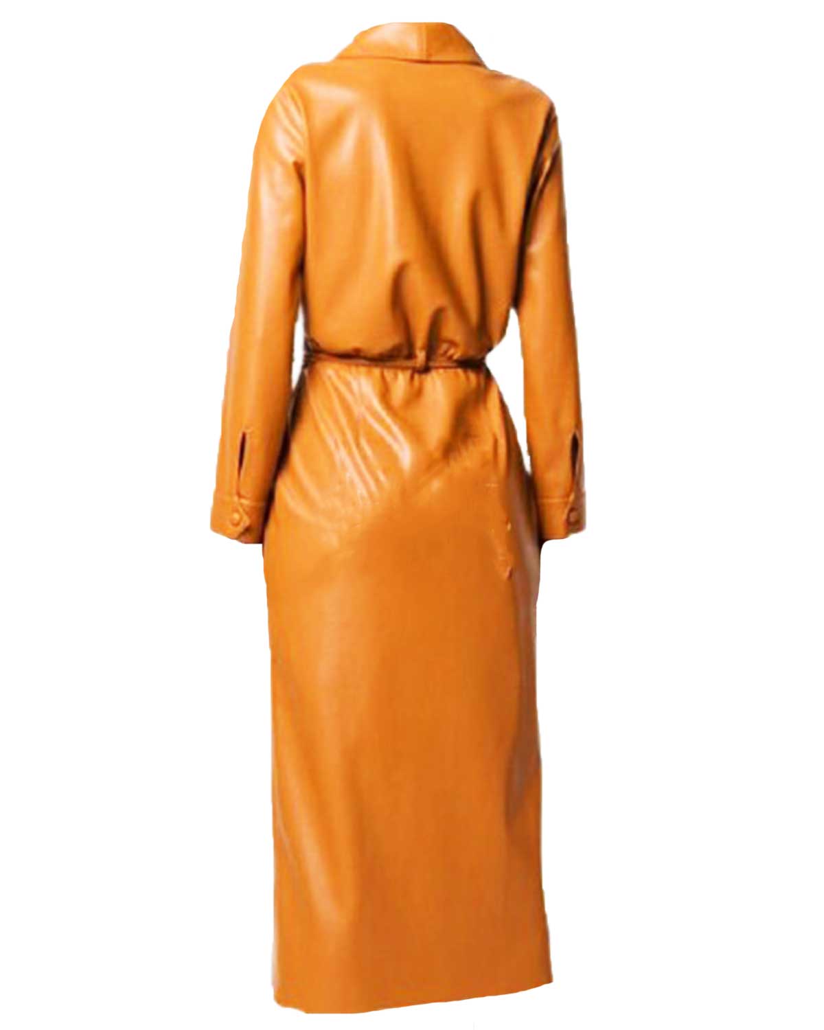 The Flash Iris West Wrap Leather Coat