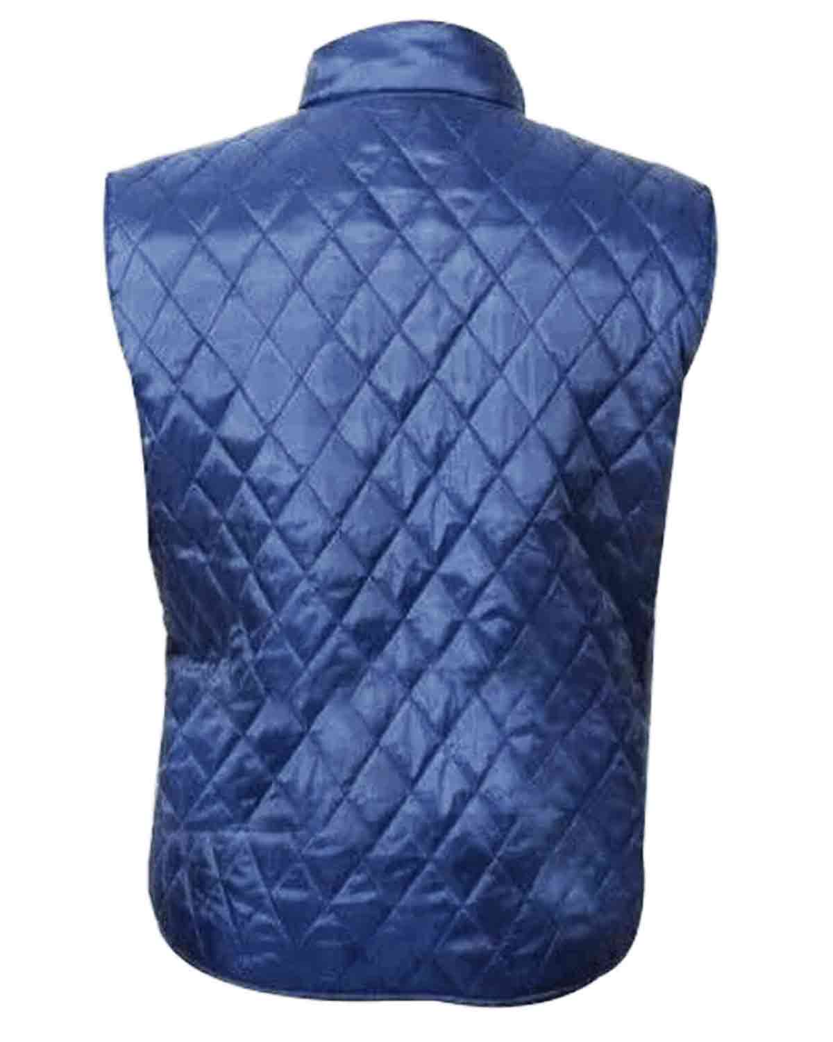 Yellowstone John Dutton Quilted Blue Vest
