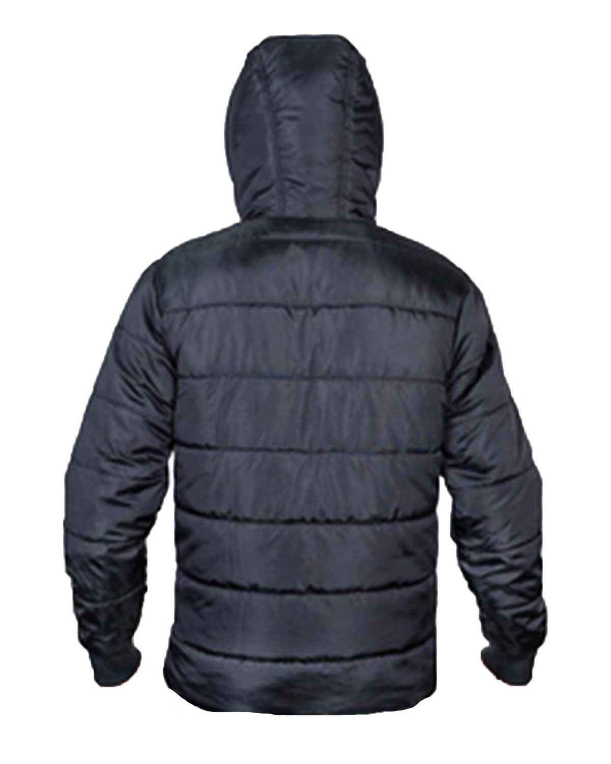 Men's Black Puffer Hooded Jacket