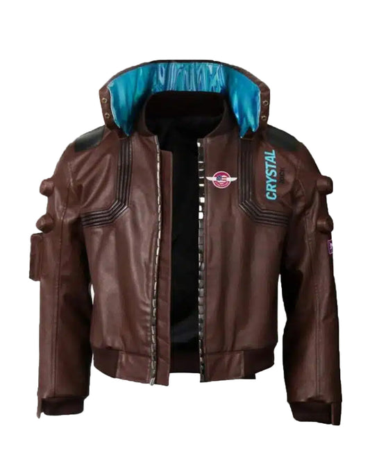 Cyberpunk 2077 Samurai Brown Leather Jacket