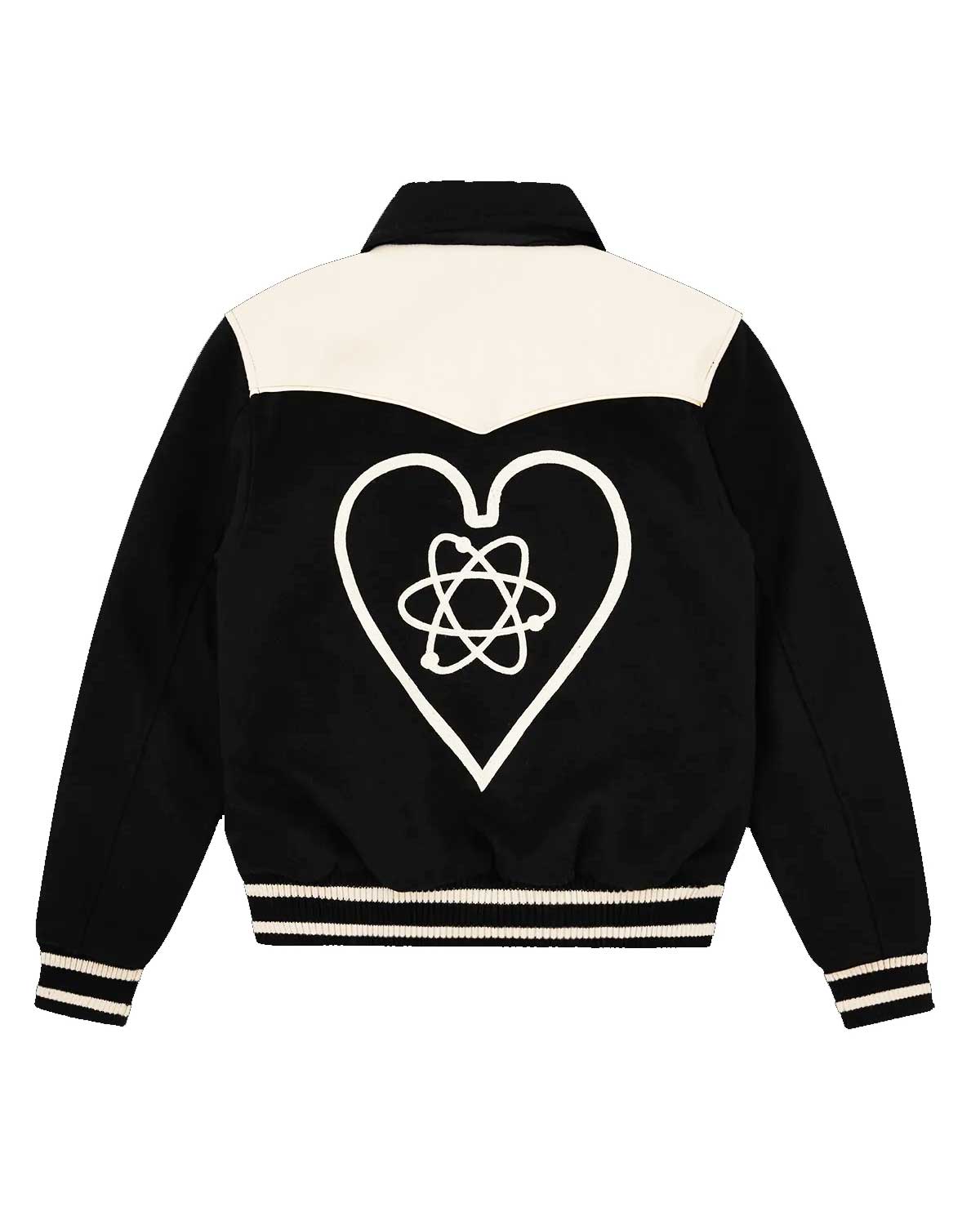 BBC Western Varsity Black Wool Jacket