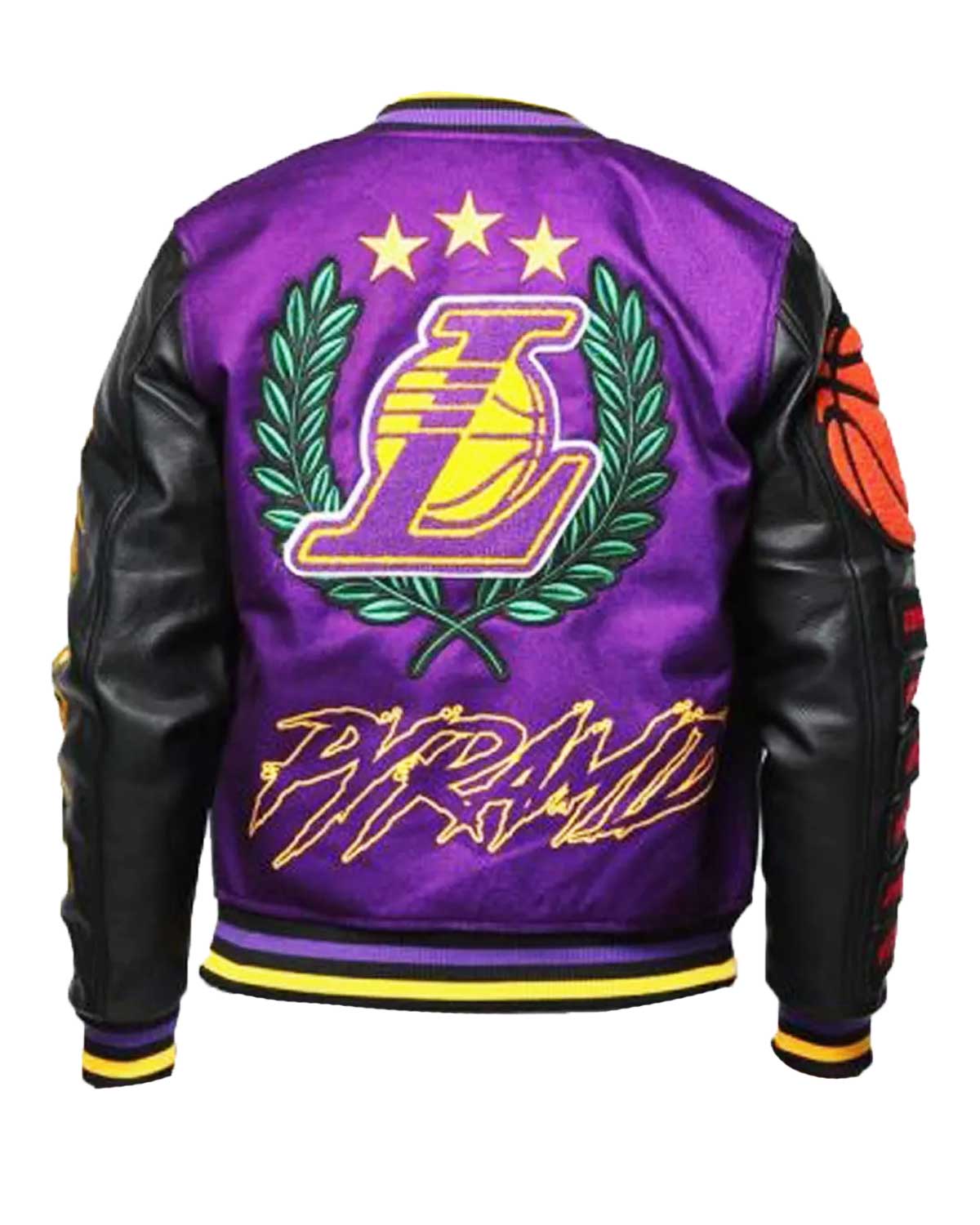 Black Pyramid LA Lakers Jacket