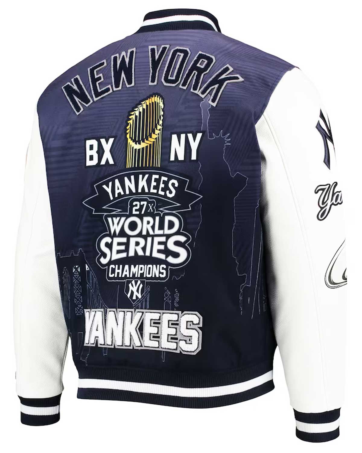 New York Yankees Pro Standard Remix Full-Zip Varsity Jacket