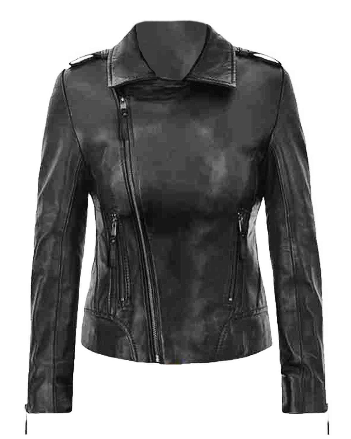Jennifer Aniston Black Motorcycle Leather Jacket