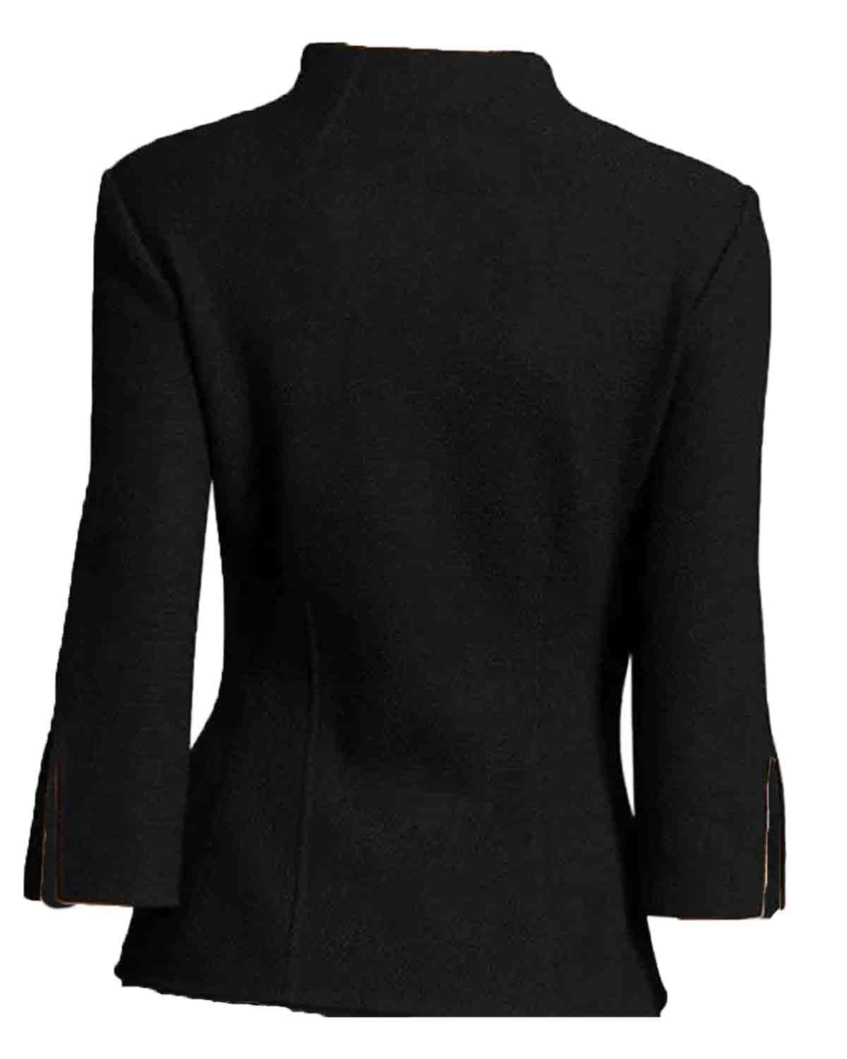 Yellowstone S04 Beth Dutton Black Notch Neck Jacket