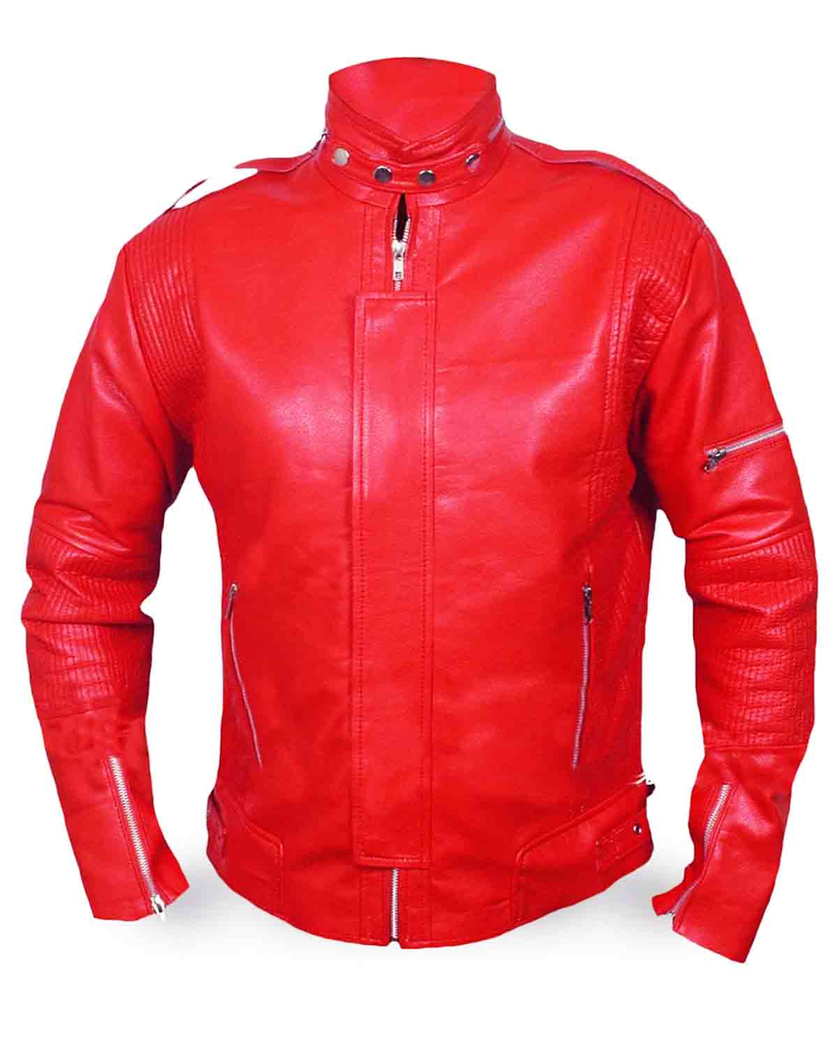 Daft Punk Red Leather Jacket