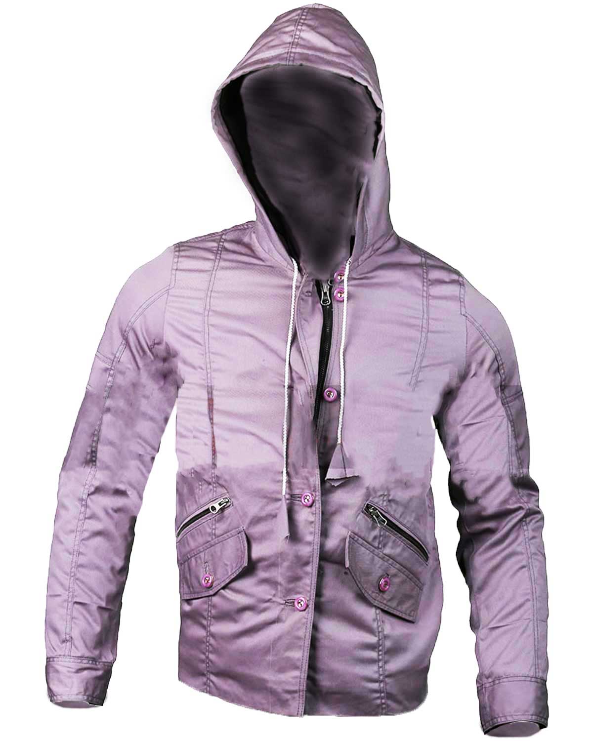 Amy Bendix The Punisher Purple Hooded Jacket