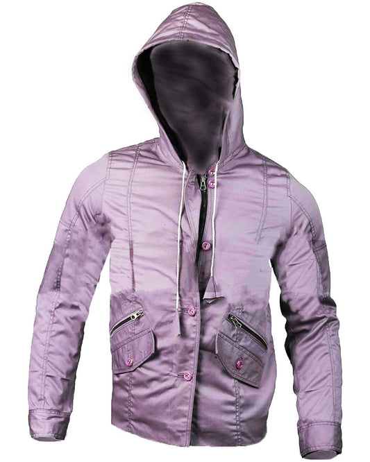 Amy Bendix The Punisher Purple Hooded Jacket