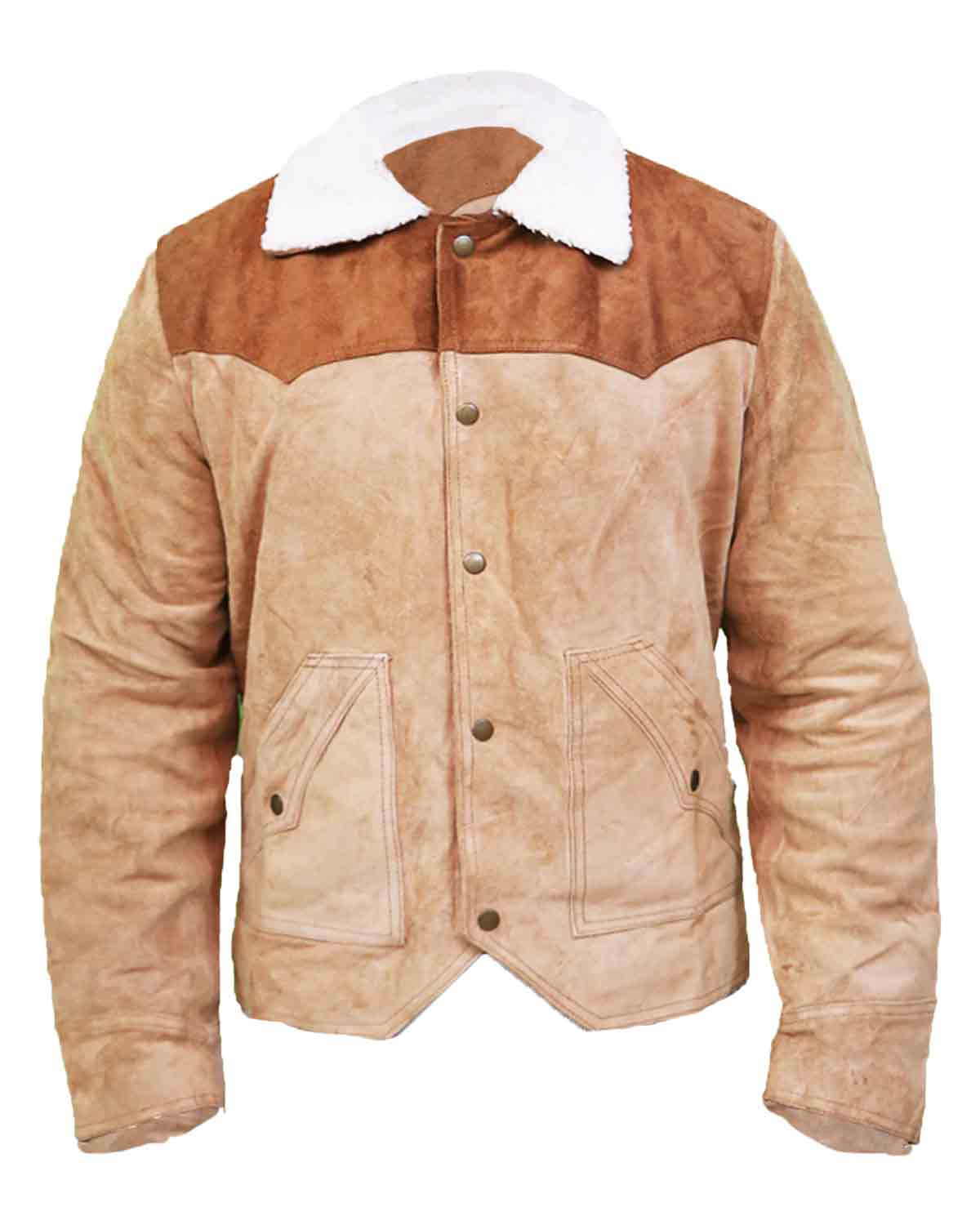 Yellowstone S03 John Dutton Genuine Men's Suede Leather Jacket