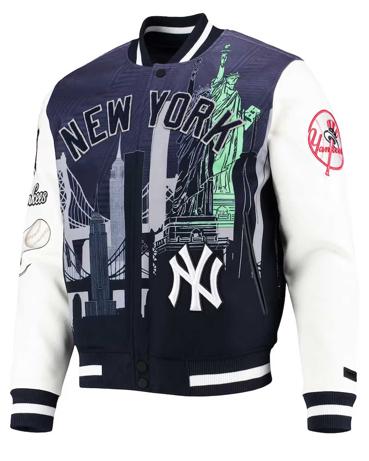 New York Yankees Pro Standard Remix Full-Zip Varsity Jacket