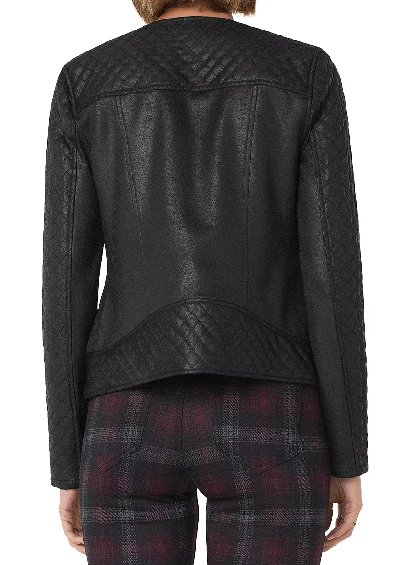 Women's Vintage Black Biker Leather Jacket