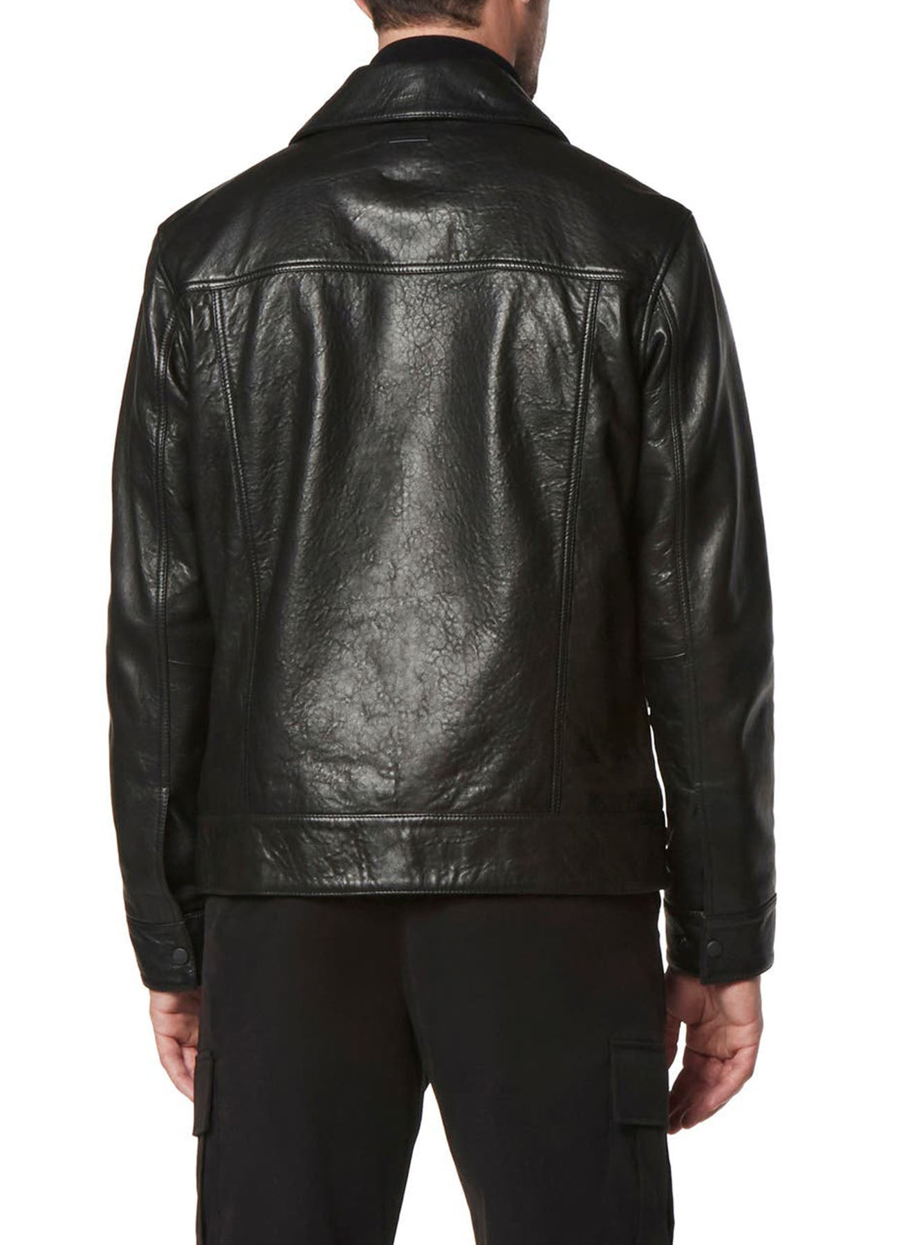 Men's Vintage Black Leather Jacket