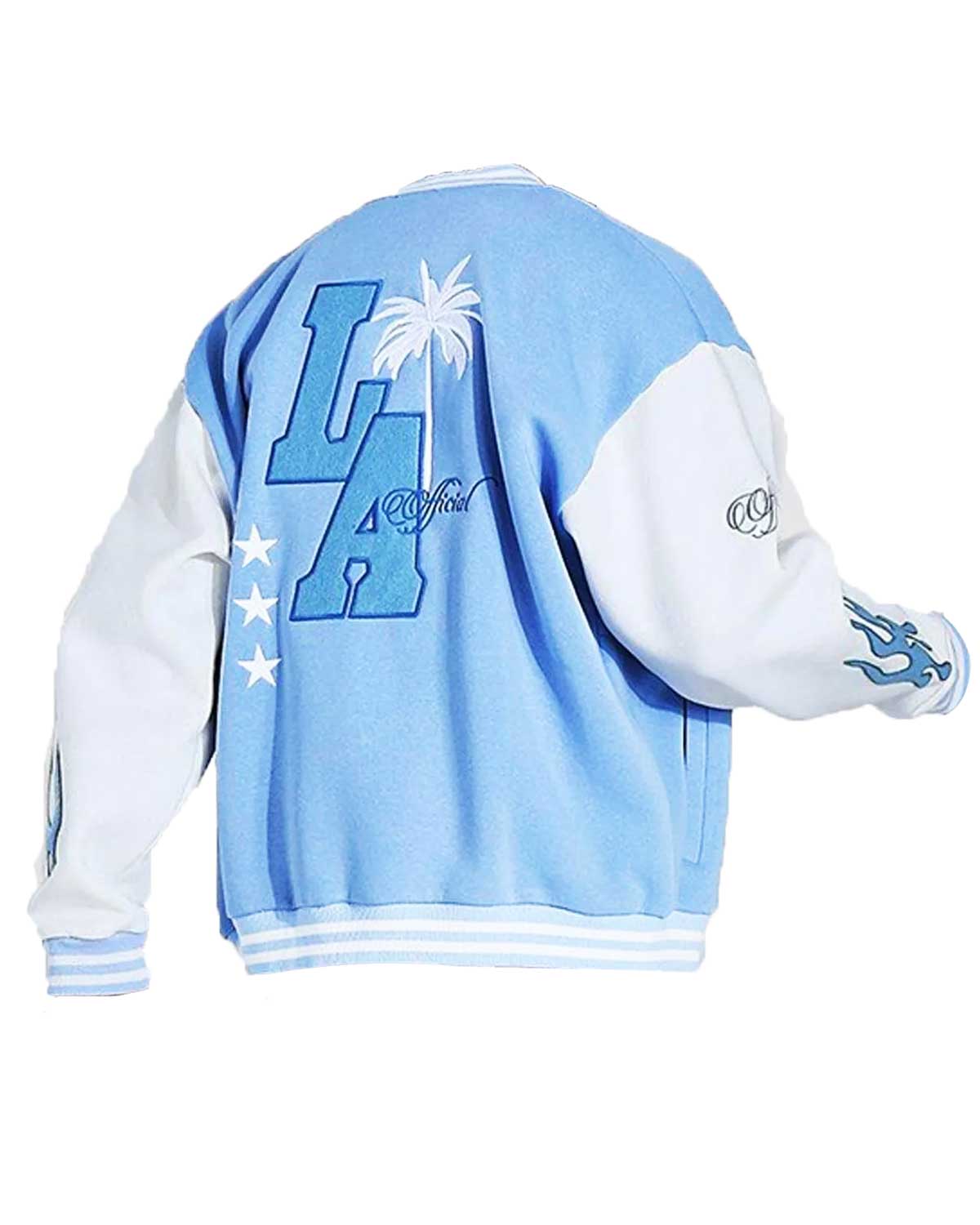 Baby Blue Los Angeles Varsity Jacket