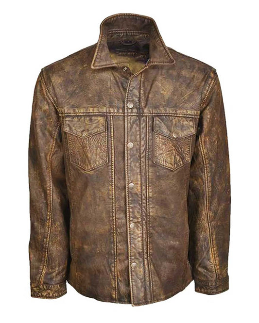 Cowboy Ranch Hand Leather Jacket