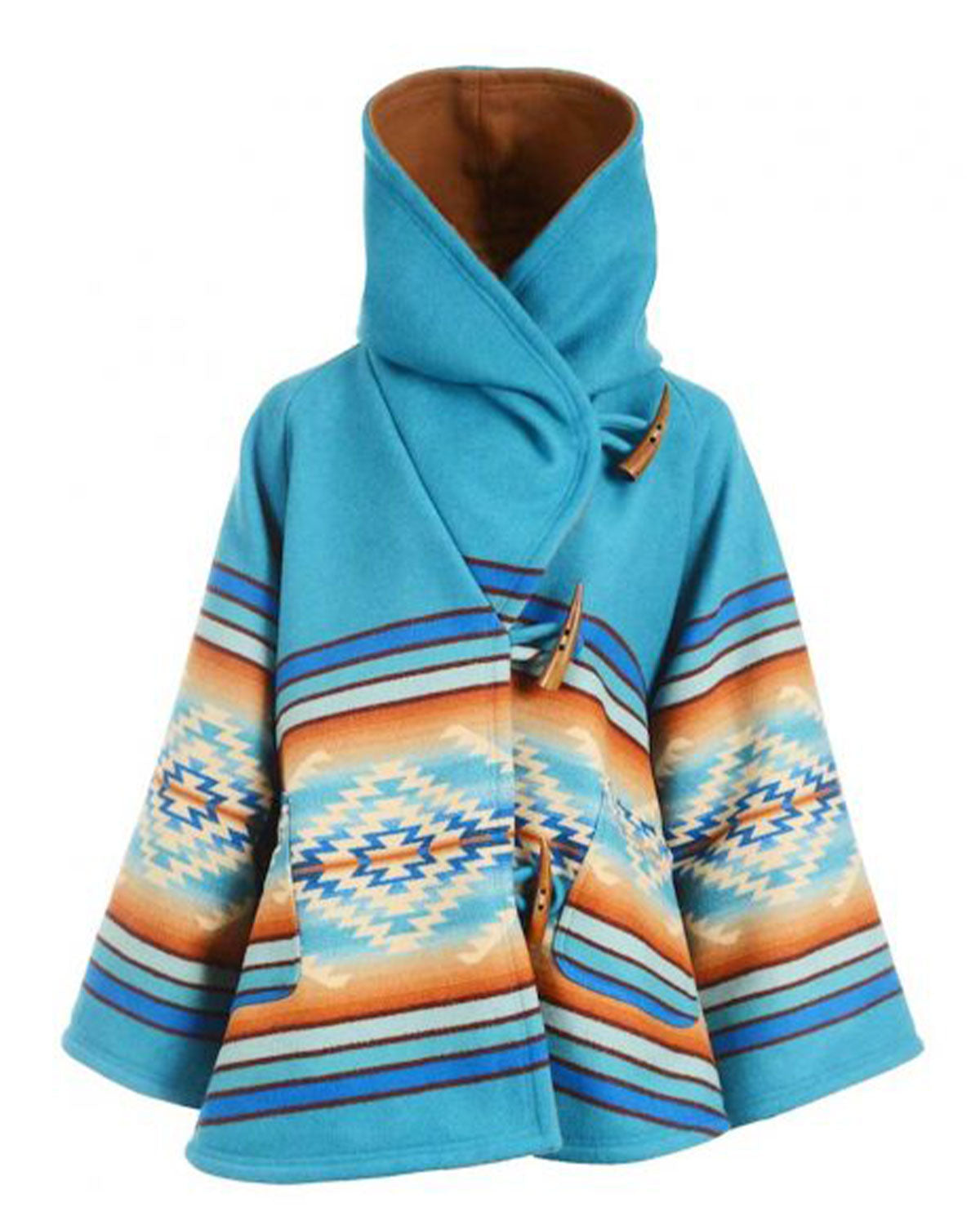 Yellowstone Beth Dutton Blue Hooded Cloak Coat