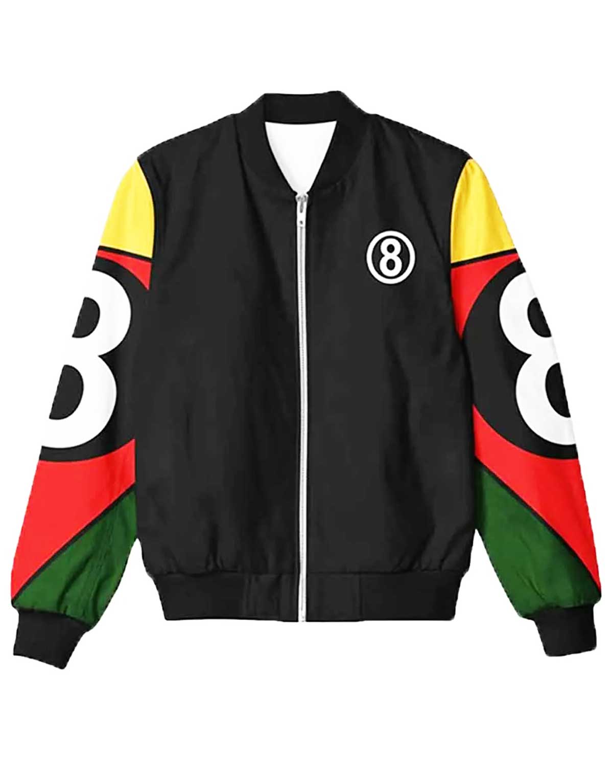 8 Ball 90s Vintage Black/White Bomber Jacket